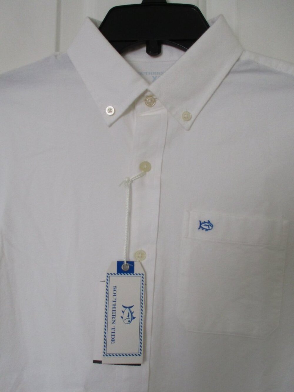 Southern Tide Boys L/S White Cotton Button-down Dress Shirt NWT - Size 16